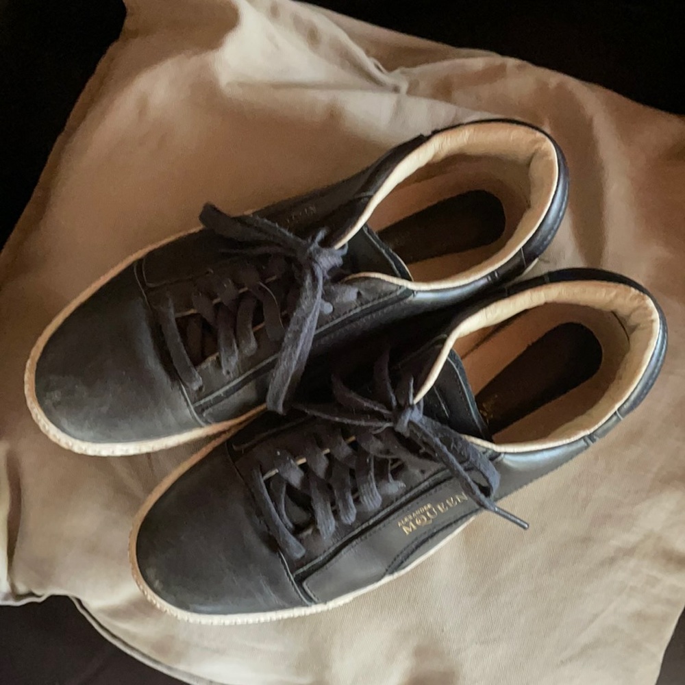 Puma/Alexander McQueen black leather shoes